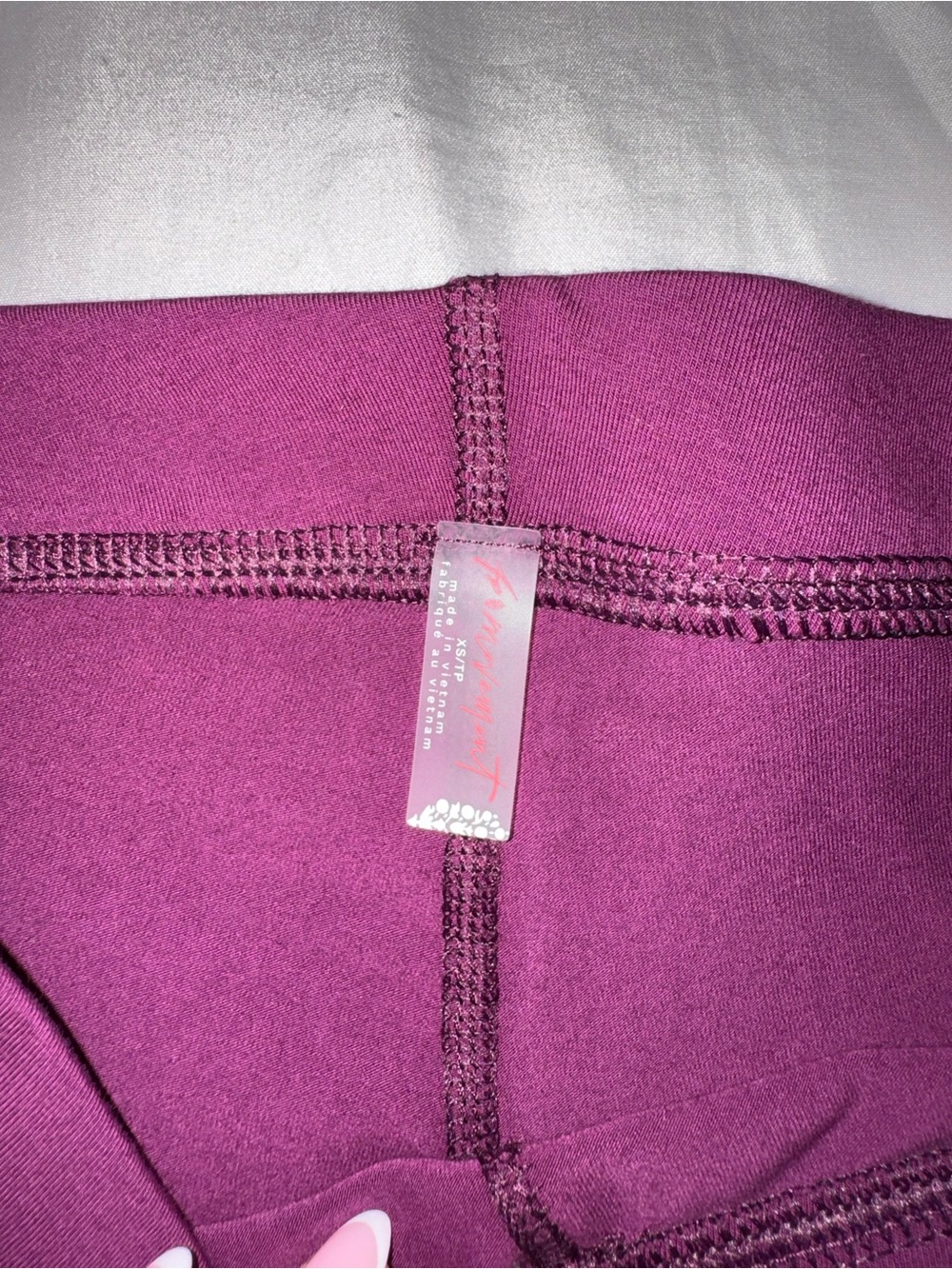 Free People Deep Berry Athletic Shorts